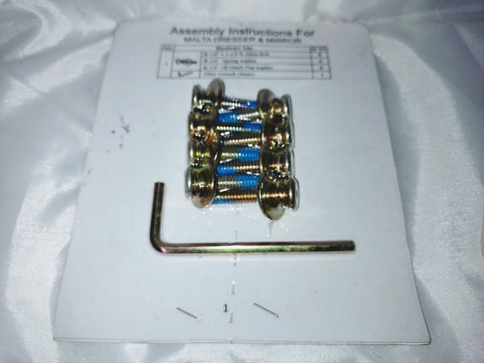 Set of hex bolts - 8 SKU1026